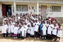Saint Vincent's uniforms lift spirits in Liberia