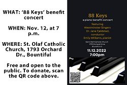 Concert to raise funds for piano