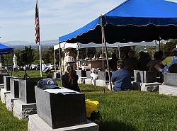 During Memorial Day Mass at cemetery, Bishop Solis recalls the sacrifice of fallen veterans