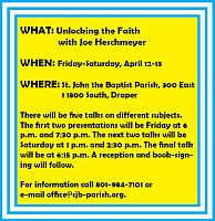 Joe Heschmeyer to speak at parish in Draper