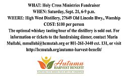 Fundraiser to benefit Holy Cross Ministries
